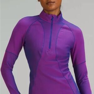 Lululemon 1/2 zip psychic/sonic pink